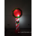 Santa inflable de vacaciones Deténgase aquí para la decoración navideña